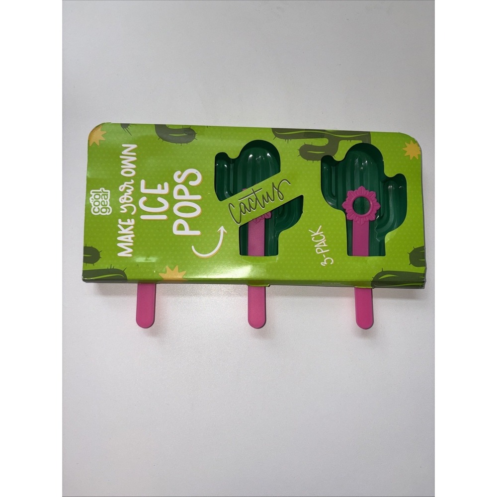 Cactus Popsicle Molds , Cool Gear Ice Pops Makes 6 Frozen Treats Summer Treats